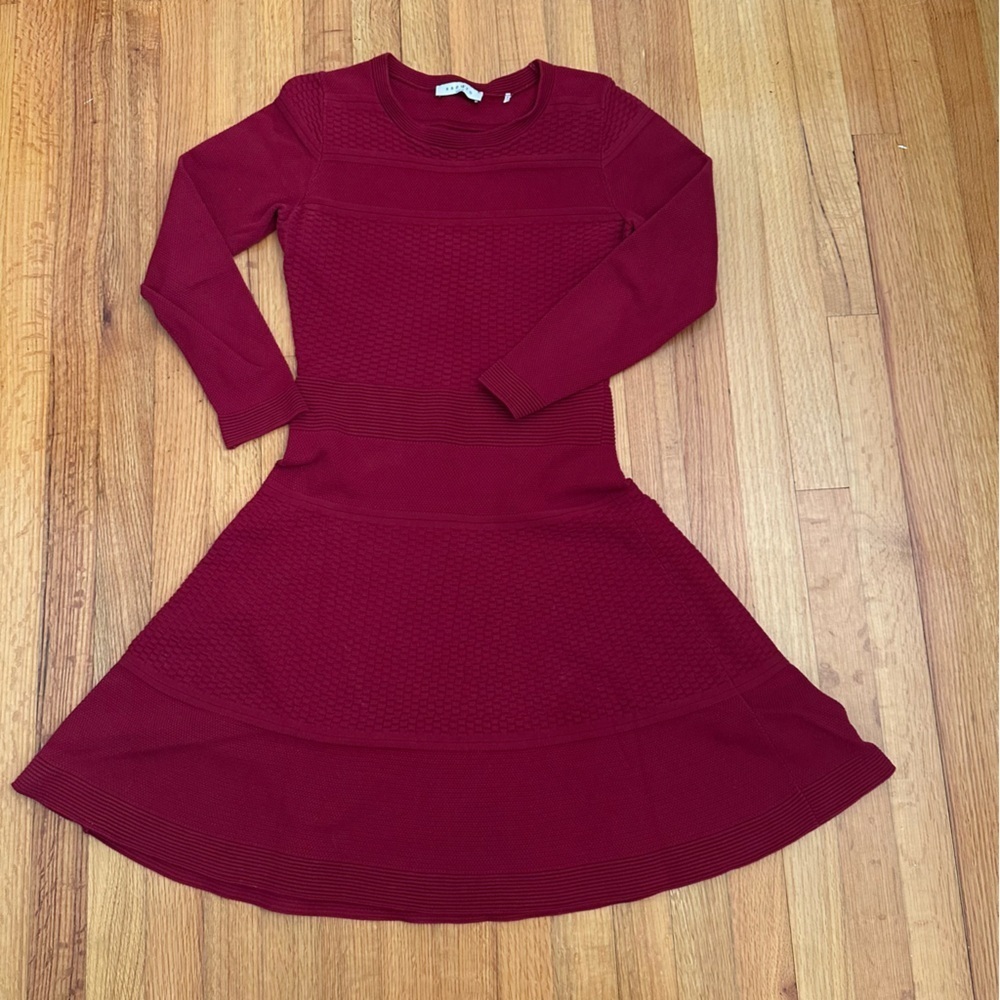 Sandro Rolly Dress Red Size FR 2 # - Picture 3 of 15